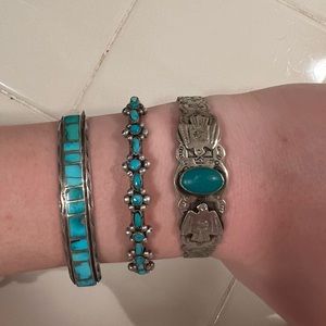 Vintage Turquoise Bracelet Set